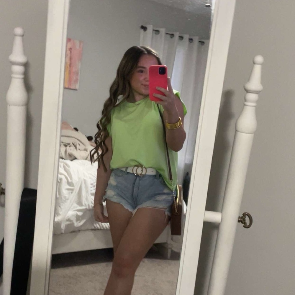 Target set of Three Sleeveless Tops - White, Green, Tan - Picture 2 of 7